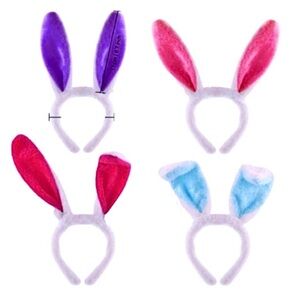 K Bunny Ears Headband - 4 Colors to Choose From